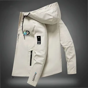 01 Discovery, осенне-зимняя новая куртка-бомбер, мужская ветровка, куртка на молнии, повседневная рабочая куртка, модная одежда для активного отдыха Изображение