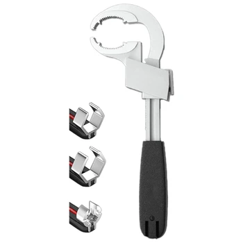 1 Комплект гаечных ключей, используемых для разборки и сборки санитарно-технических изделий, включая комплектную фурнитуру Многофункциональный Серебристый и черный Изображение