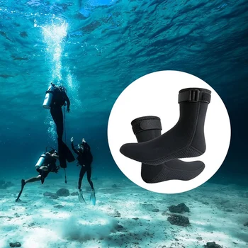 1 Пара носков для дайвинга для различных видов спорта, прочные для длительного использования, гораздо более износостойкие Носки для прохладной воды Изображение