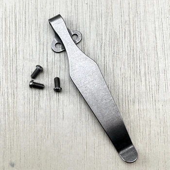1 шт.. Высококачественный Пустой Дизайн TC4 Титановый Зажим для Карманного Ножа Kydex Back Clips Поясные Зажимы для Складного Ножа Изображение
