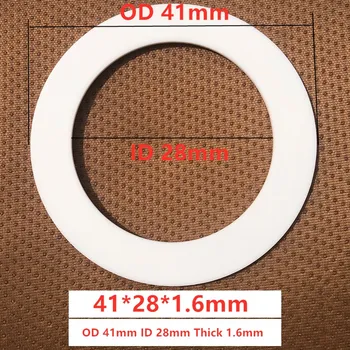 10шт 41*28*1.6 мм PTFE Плоская шайба Прокладка Прокладка для датчика давления Изображение