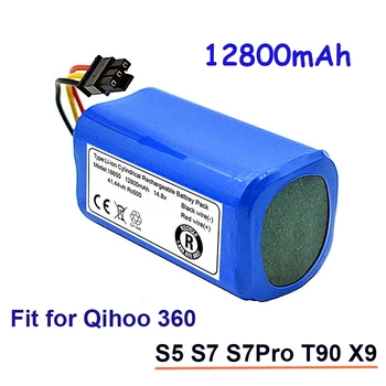 14,8 v 12800mah Roboter-staubsauger Batterie Pack für Qihoo 360 S5 S7 S7Pro T90 X9 Robotic Staubsauger ersatz Batterien Изображение