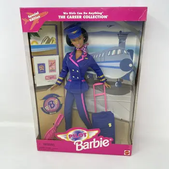 1997 Пилотная Барби, мы, девочки, можем все, Коллекция Career 18368 Брюнетка Изображение