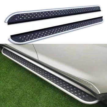 2 шт. Алюминиевая Фиксированная подножка, Боковая подножка, боковая трубка, Nerf Bar, подходит для Mercedes Benz GLB 2020-2022 Изображение