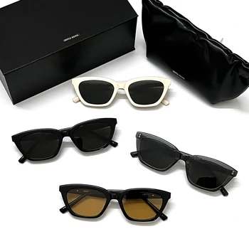 2022 Новые солнцезащитные очки GM Cat eye для маленького лица, женские мужские солнцезащитные очки, Ацетатные поляризованные солнцезащитные очки UV400 LITO с оригинальной коробкой Изображение