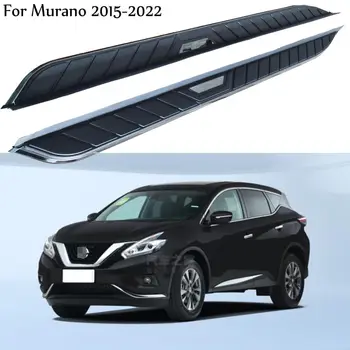 2шт Боковая ступенька из алюминия и нержавеющей стали подходит для Nissan Murano 2015-2022 Подножка Боковая Ступенька Nerf Bar Боковая лестница Изображение