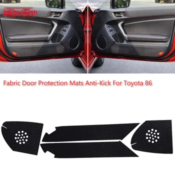 4 шт. тканевые коврики для защиты дверей, декоративные накладки от ударов для Toyota 86 Изображение