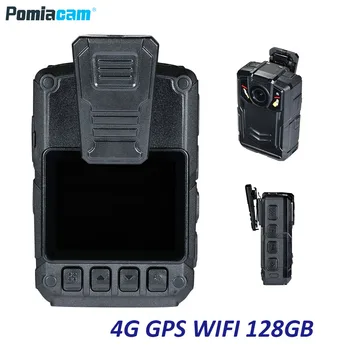 4G GPS WIFI Камера для Ношения на теле HD 1080P Видео Безопасности ИК Ночная Встроенная 128 ГБ Видеорегистратор Камера Безопасности ИК Ночная Носимая Изображение
