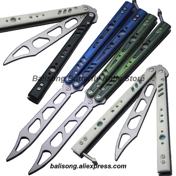 Baliplus BRS Репликант-Клон Balisong Flipper Нож Для Тренировки Бабочек D2 Лезвие G10 Титановая Рукоятка Система Втулок Изображение