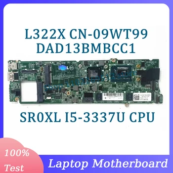 CN-09WT99 09WT99 9WT99 Материнская плата DAD13BMBCC1 Для Dell L322X Материнская плата ноутбука с процессором SR0XL I5-3337U 8 ГБ 100% Полная Протестированная Хорошая Изображение
