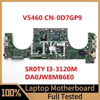 CN-0D7GP9 0D7GP9 D7GP9 Для DELL Vostro 5460 V5460 Материнская плата ноутбука DA0JW8MB6E0 с процессором SR0TY I3-3120M 100% Протестирована, работает хорошо Изображение