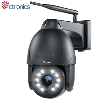 Ctronics 5-Мегапиксельная Wifi Камера безопасности с 16-кратным Оптическим зумом Наружный Автоматический Круиз AI Слежение за обнаружением человека IP-камера Изображение