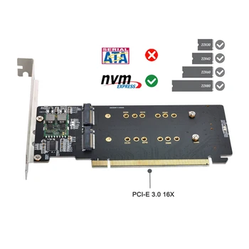 CY CY chenyang 4X NVME M.2 AHCI для PCIE Express 3.0 Gen3 X16 Raid-карта VROC Raid0 Hyper Адаптер Изображение