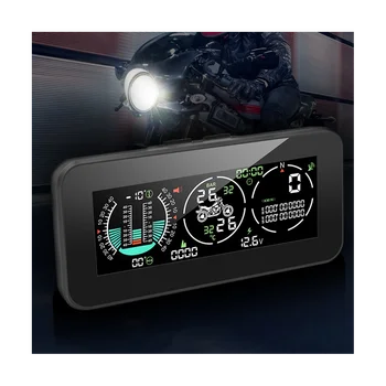 F3 Мотоцикл 3 в 1 Монитор давления в шинах GPS Спидометр Скорость автомобиля Тахометр Измеритель наклона TPMS ЖК-цифровой HUD Изображение