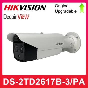 Hikvision Проверка температуры тела Термографическая Пулевая камера DS-2TD2617B-3/PA С поддержкой звуковой сигнализации Изображение
