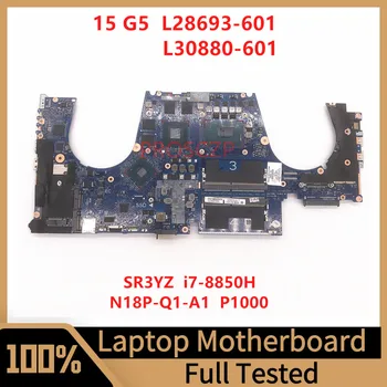 L28693-001 L28693-601 L30880-601 Для HP ZBOOK 15 G5 Материнская плата ноутбука DA0XW2MBAH0 с процессором SR3YZ I7-8850H P1000 100% Протестирована в хорошем состоянии Изображение
