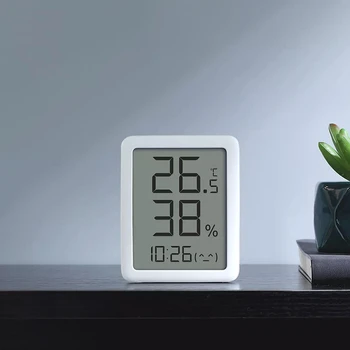 MMC Термометр E-ink Экран ЖК-дисплей с большим цифровым дисплеем, Термометр, Гигрометр, Датчик температуры и влажности Изображение