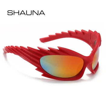 SHAUNA/ Новые солнцезащитные очки Y2K 