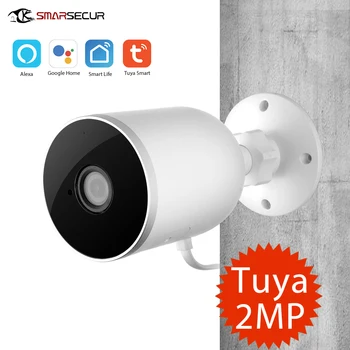 Tuya Smart life WiFi IP-Камера 1080P Домашняя Безопасность Наружная Камера Ночного Видения Инфракрасная Двухсторонняя Аудио Изображение