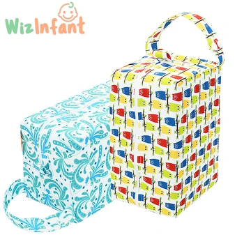 WizInfant Baby Сумка для подгузников из водонепроницаемой ткани, дышащая и многоразовая сумка для подгузников Изображение