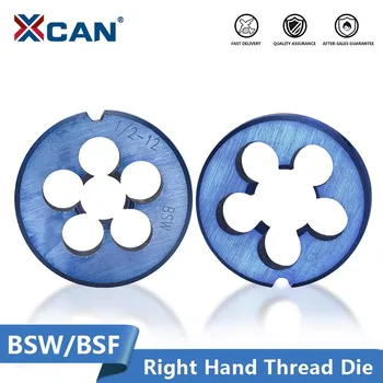 XCAN Правосторонняя резьбонарезная головка BSW/BSF с нано-синим покрытием, станок для нарезания резьбы, инструменты для нарезания резьбы, Ручные инструменты Изображение