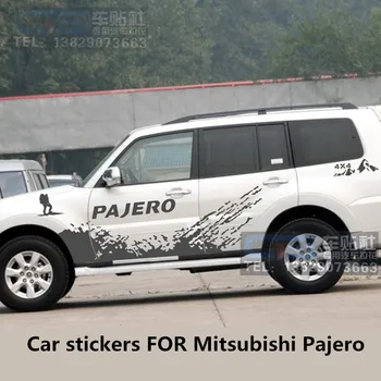 Автомобильные наклейки для Mitsubishi Pajero V93 V97 V73, наружная отделка дверей, модифицированные наклейки для бездорожья Изображение