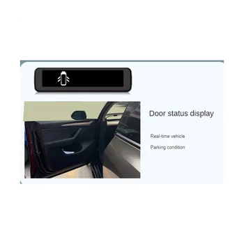 Автомобильный HUD Измеритель воздушного кода Приборной Панели Цифровой Смарт-Датчик Head Up Display для Tesla Model 3 Model Y Автомобильные Аксессуары Изображение