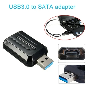 Адаптер USB to/eSATA для жестких дисков 2,5 дюйма и 3,5 дюйма и высокоскоростной передачи данных до 3 Гбит/с Изображение
