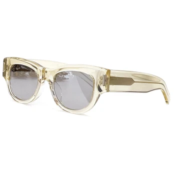 Винтажные летние женские солнцезащитные очки, Ацетатные солнцезащитные очки с антибликовыми оттенками, Роскошные модные очки UV400 Lentes De Sol Mujer Изображение