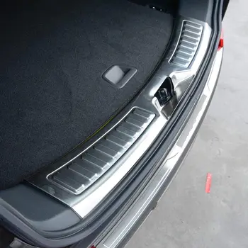 Внутренняя защитная пластина заднего бампера из нержавеющей стали для Land Rover Discovery Sport 2015-2016 Изображение
