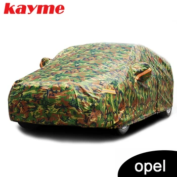 Водонепроницаемые камуфляжные автомобильные чехлы Kayme, открытый солнцезащитный чехол для Opel corsa vectra h, Astra Corsa Insignia mokka Изображение