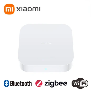Глобальная версия XIAOMI Mi Smart Home Hub 2 Поддержка Bluetooth Bluetooth Mesh Zigbee Gateway 128 Мб Двухдиапазонный Wi-Fi Пульт Дистанционного управления Изображение