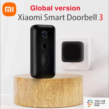 Глобальная версия Xiaomi Smart Doorbell 3 180 ° Большой обзор поля 2K Ultra HD Разрешение AI Распознавание Гуманоидов Удаленный просмотр в реальном времени Изображение