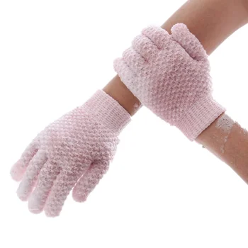 Горячие Продажи 2021, Креативные жаккардовые перчатки для купания, высококачественные перчатки для мытья спины, двухстороннее полотенце для мытья Изображение
