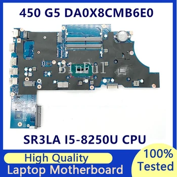 Для HP ProBook 450 G5 470 G5 430 G5 Материнская плата DA0X8CMB6E0 с процессором SR3LA I5-8250U N16S-GMR-S-A2 930MX 100% Полностью протестирована В хорошем состоянии Изображение