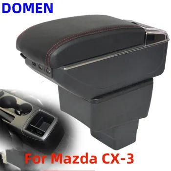 Для Mazda CX-3 Подлокотник коробка Оригинальный специальный центральный подлокотник коробка модификация аксессуары Двухслойная USB Зарядка Изображение