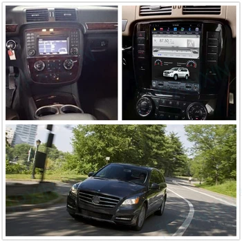 Для Mercedes-Benz R280 R300 R320 R350 R450 2005-2012 Android Автомобильный Радиоприемник Tesla Стерео Плеер GPS Навигация Экран Головного Устройства Изображение
