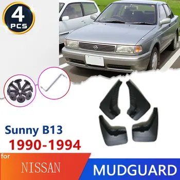 Для Nissan Sunny B13 1990 ~ 1994 Высококачественное Пластиковое Автомобильное Крыло Брызговики Брызговики Брызговики Автомобильные Аксессуары Товары Изображение