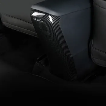 Для Toyota C-HR CHR аксессуары Отделка панели Заднего Подлокотника Автомобиля, Внутренние Молдинги Из углеродного волокна, стайлинг автомобиля 2016-2022 H Изображение