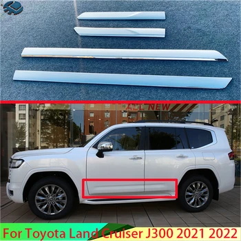 Для Toyota Land Cruiser LC300 2021 2022 2023 Автомобильные аксессуары ABS Хромированная боковая дверь Молдинг кузова Литьевая отделка Изображение
