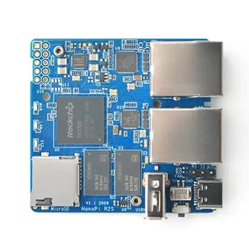 Для Мини-маршрутизатора NanoPi R2S Одноплатный Rockchip RK3328 Четырехъядерный Cortex-A53 Gigabit Ethernet Порты Плата Разработки Изображение