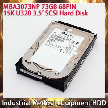 Жесткий диск MBA3073NP 73GB 68PIN 15K U320 3,5 ' SCSI Для Жесткого диска Fujitsu Industrial Medical Equipment HDD Работает идеально Высокое Качество Изображение