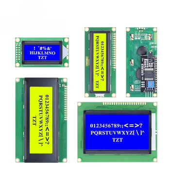 ЖК-модуль Сине-Зеленый Экран Для Arduino 0802 1602 2004 12864 ЖК-символ UNO R3 Mega2560 Дисплей PCF8574T IIC I2C Интерфейс Изображение