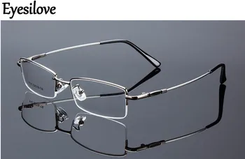 Классические очки для близорукости с металлической отделкой, мужские и женские очки для близорукости, очки по рецепту, степень от-0,50 до-6,00 Изображение