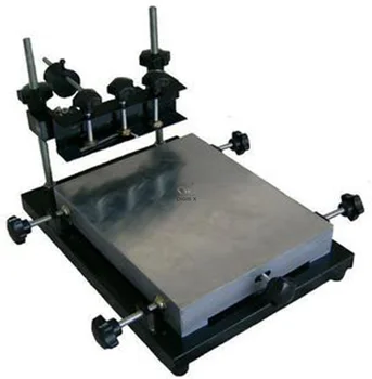 коммерческая небольшая станция ручной трафаретной печати SMT, станция ручной печати паяльной пастой, трафаретная печатная машина Изображение