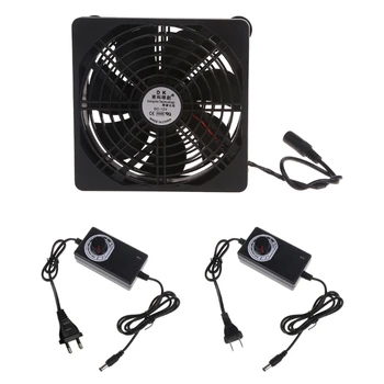 Компьютерный вентилятор с питанием от сети 110 В 220 В 3-12 В переменного тока, 12 см, воздуходувка для модема, ТВ-бокса, ресивера, видеорегистратора, радиатора охлаждения Playstation Xbox Изображение