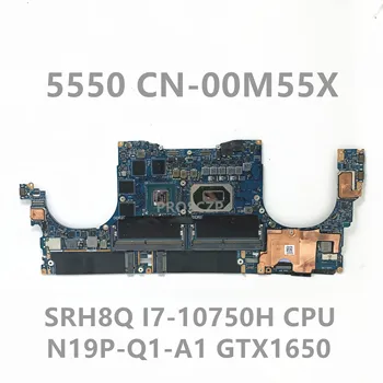 Материнская плата 0M55X 00M55X CN-00M55X Для ноутбука DELL 5550 Материнская плата с процессором SRH8Q I7-10750H N19P-Q1-A1 100% Протестирована, работает хорошо Изображение