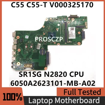 Материнская плата V000325170 Для C55 C50 C55A C55-A Материнская плата ноутбука с процессором N2820 6050A2623101 DB10BM 6050A2623101-MB-A02 Протестирована на 100% Изображение