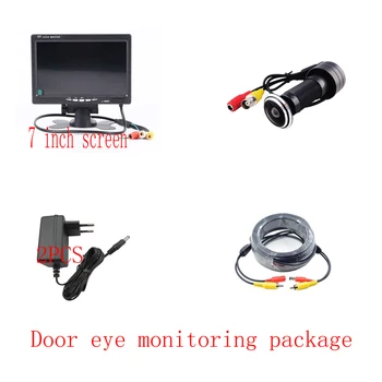 Мини-камера для домашнего видео с дверным глазком 800TVL HD Дверной глазок Камера видеонаблюдения Камеры домашней безопасности Изображение