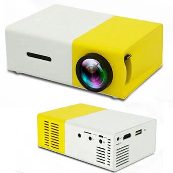 Мини-проектор портативный HD светодиодный перезаряжаемый проектор с дистанционным управлением для частного кинотеатра и обучения детей Изображение